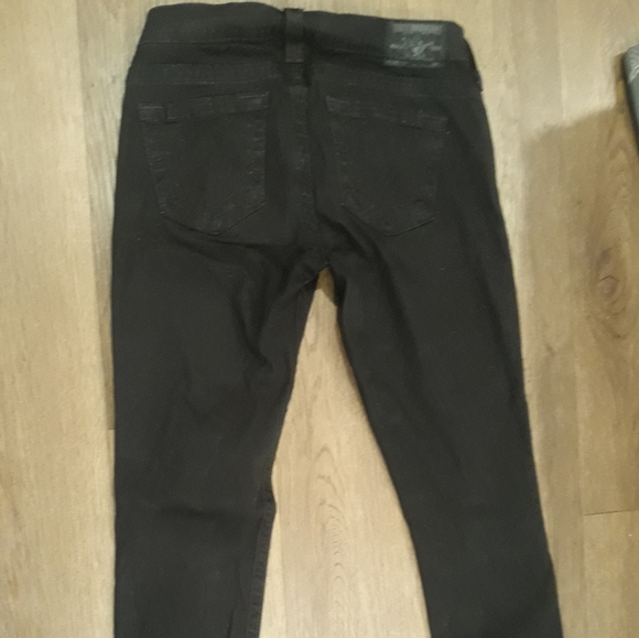 True Religion Womens Black Denim Stretch Dark Skinny Jeans - Picture 4 of 5